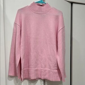Tahari Soft Pink Turtleneck Sweater
